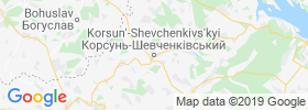 Korsun' Shevchenkivs'kyy map